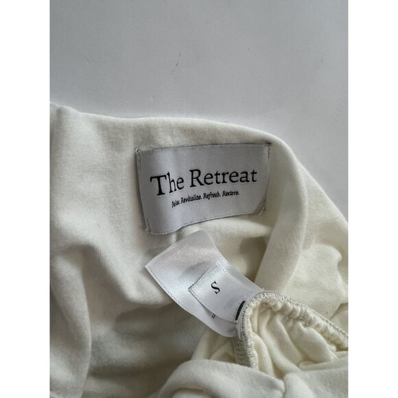 The Retreat Ruched Crop Top in White - Picture 2 of 3